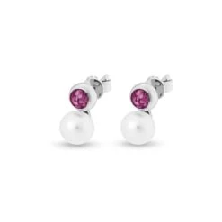 Rondure Pearl Memorial Ashes Earrings -Inscripture EW E 212 2 SSWG VIOLET Ashes Earrings Ashes Jewellery 1000x1000 1