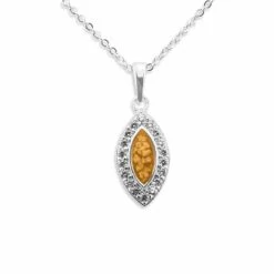 Marquise Memorial Ashes Necklace 24 Marquise Memorial Ashes Necklace -Inscripture EW P 107 Orange Marquise Ashes Necklace Ashes Jewellery 1000x1000 1