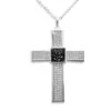 Mens Oversized Cross Memorial Ashes Pendant 1 Mens Oversized Cross Memorial Ashes Pendant -Inscripture EW P 110 Black Ashes Pendant Ashes Jewellery 1000x1000 1