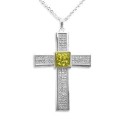 Mens Oversized Cross Memorial Ashes Pendant -Inscripture EW P 110 Yellow Ashes Pendant Ashes Jewellery 1000x1000 1