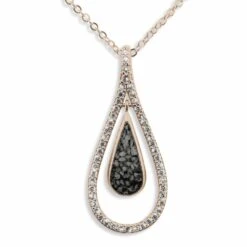 Teardrop Memorial Ashes Pendant -Inscripture EW P 111 Black Ashes Pendant Ashes Jewellery 2 1000x1000 1
