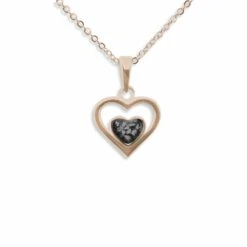 Comfort Ashes Memorial Necklace -Inscripture EW P 114 Black Rose Gold Ashes Pendant Ashes Jewellery 1000x1000 1