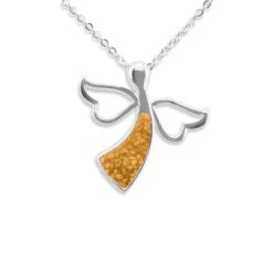 Angel Memorial Ashes Necklace -Inscripture EW P 115 Orange Ashes Necklace Ashes Jewellery 1000x1000 1