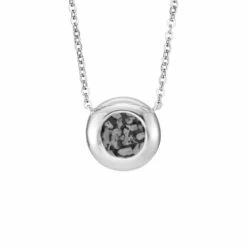 Rondure Memorial Ashes Necklace -Inscripture EW P 135 SSWG BLACK Ashes Necklace Ashes Jewellery 1000x1000 1