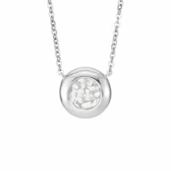 Rondure Memorial Ashes Necklace -Inscripture EW P 135 SSWG WHITE Ashes Necklace Ashes Jewellery 1000x1000 1