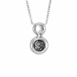 Rondure Drop Memorial Ashes Necklace -Inscripture EW P 137 SSWG BLACK Ashes Necklace Ashes Jewellery 1000x1000 1