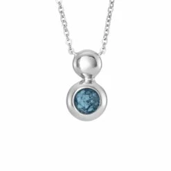 Rondure Drop Memorial Ashes Necklace -Inscripture EW P 137 SSWG BLUE Ashes Necklace Ashes Jewellery 1000x1000 1