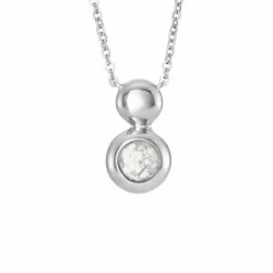 Rondure Drop Memorial Ashes Necklace -Inscripture EW P 137 SSWG WHITE Ashes Necklace Ashes Jewellery 1000x1000 1