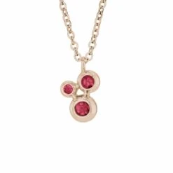 Ladies Rondure Triple Array Memorial Ashes Pendant -Inscripture EW P 138 RG RED Rose Gold Ashes Necklace Ashes Jewellery 1000x1000 1