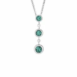 Rondure Triple Drop Memorial Ashes Necklace -Inscripture EW P 139 SSWG AQUA Ashes Necklace Ashes Jewellery 1000x1000 1