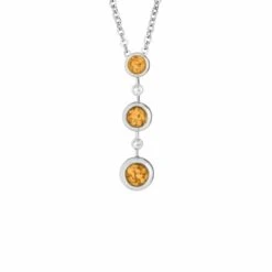 Rondure Triple Drop Memorial Ashes Necklace -Inscripture EW P 139 SSWG ORANGE Ashes Necklace Ashes Jewellery 1000x1000 1