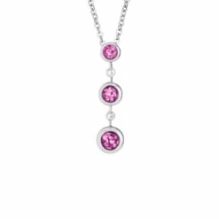 Rondure Triple Drop Memorial Ashes Necklace -Inscripture EW P 139 SSWG PINK Ashes Necklace Ashes Jewellery 1000x1000 1