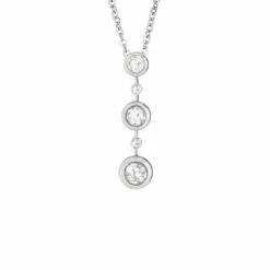 Rondure Triple Drop Memorial Ashes Necklace -Inscripture EW P 139 SSWG WHITE Ashes Necklace Ashes Jewellery 1000x1000 1