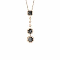 Ladies Rondure Triple Ball Drop Memorial Ashes Necklace -Inscripture EW P 140 RG BLACKcopy 1e3aac77 65aa 4815 971d a9137617edad 1000x1000 1