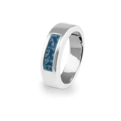 Unisex Pure Memorial Ashes Ring -Inscripture EW R 314 BLUE Ashes Ring Ashes Jewellery 1000x1000 1