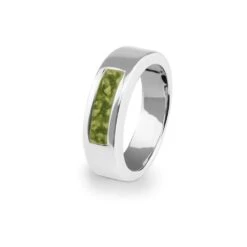 Unisex Pure Memorial Ashes Ring -Inscripture EW R 314 GREEN Ashes Ring Ashes Jewellery 1000x1000 1
