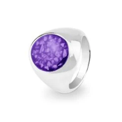 Mens Signet Memorial Ashes Ring -Inscripture EW R 316 PURPLE Ashes Ring Ashes Jewellery 1 1000x1000 1