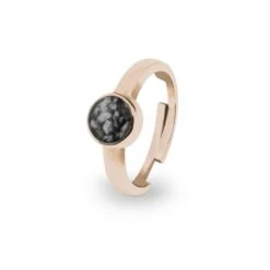 Multisize Round Memorial Ashes Ring -Inscripture EW R 321 Black Rose Gold Ashes Ring Ashes Jewellery 1000x1000 1
