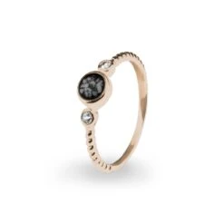 Peace Memorial Ashes Ring -Inscripture EW R 325 Black Rose Gold Ashes Ring Ashes Jewellery 1000x1000 1