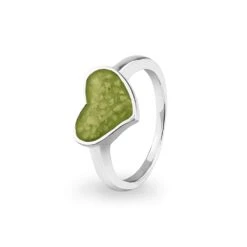 Oversized Heart Memorial Ashes Ring -Inscripture EW R 327 Green Ashes Ring Ashes Jewellery 1000x1000 1