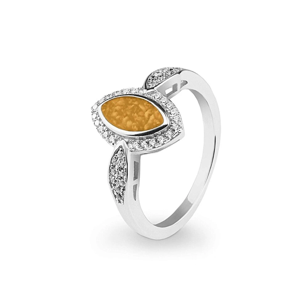 Marquise Memorial Ashes Ring 12 Marquise Memorial Ashes Ring - Image 10