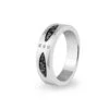 Unisex Three Together Memorial Ashes Ring -Inscripture EW R 335 Black Ashes Ring Ashes Jewellery 1 1000x1000 1