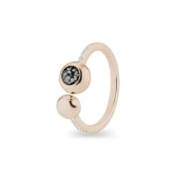 Rondure Array And Sphere Memorial Ashes Ring -Inscripture EW R 358 RG BLACK Rose Gold Ashes Ring Ashes Jewellery 1000x1000 1