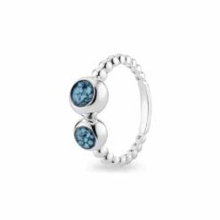Rondure Double Array Bubble Band Memorial Ashes Ring -Inscripture EW R 361 SSWG BLUE Ashes Ring Ashes Jewellery 1000x1000 1