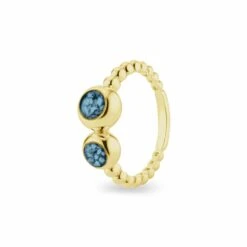 Rondure Double Array Bubble Band Memorial Ashes Ring -Inscripture EW R 361 YG BLUE Gold Ashes Ring Ashes Jewellery 1000x1000 1