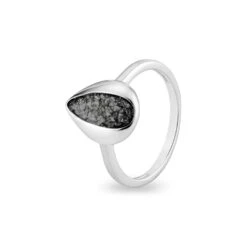 Rondure Teardrop Memorial Ashes Ring -Inscripture EW R 362 SSWG BLACK Ashes Ring Ashes Jewellery 1000x1000 1