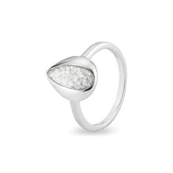 Rondure Teardrop Memorial Ashes Ring -Inscripture EW R 362 SSWG WHITEcopy Ashes Ring Ashes Jewellery 1000x1000 1