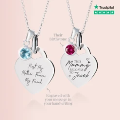 Personalised Birthstone Necklace -Inscripture Facebook mothers day trust pilot 1000x1000 1