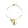 Gold Leaf Duo Fingerprint Bracelet