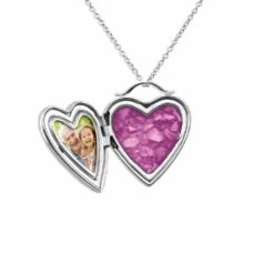 Shining Star Heart Shaped Sterling Silver Memorial Ashes Locket -Inscripture HeartPendant Bar Pink Ashes Locket Ashes Jewellery 5 1000x1000 1