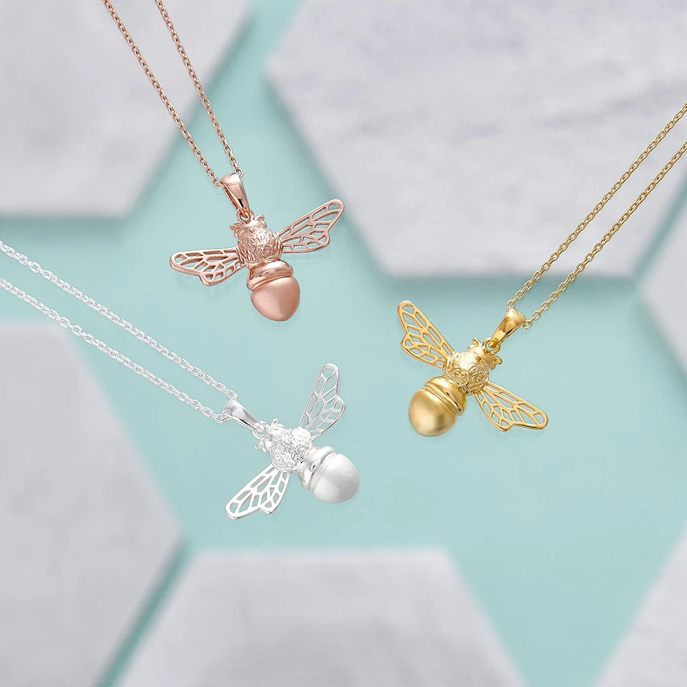 Gold Bee Necklace 4 Gold Bee Necklace - Image 2