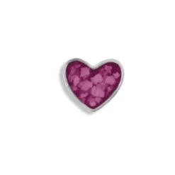 Large Heart Memorial Ashes Element For Glass Locket -Inscripture Large Heart 2000x2000px Violet Ashes Element Ashes Locket Ashes Jewellery