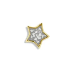 Large Star Memorial Ashes Element For Glass Locket -Inscripture Large Star 2000x2000px White Gold Ashes Element Ashes Locket Ashes Jewellery