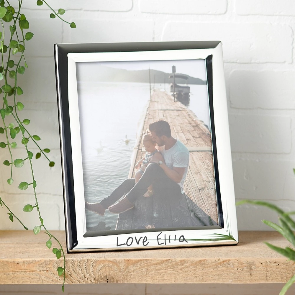 Silver Handwriting Photo Frame 5 Silver Handwriting Photo Frame - Image 3