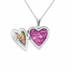 Small Heart Shaped Sterling Silver Memorial Ashes Locket -Inscripture Pink Ashes Locket Ashes Jewellery 1000x1000 3