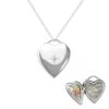 Shining Star Heart Shaped Sterling Silver Memorial Ashes Locket -Inscripture Shining Star Heart Shaped Ashes Locket 1000x1000 1