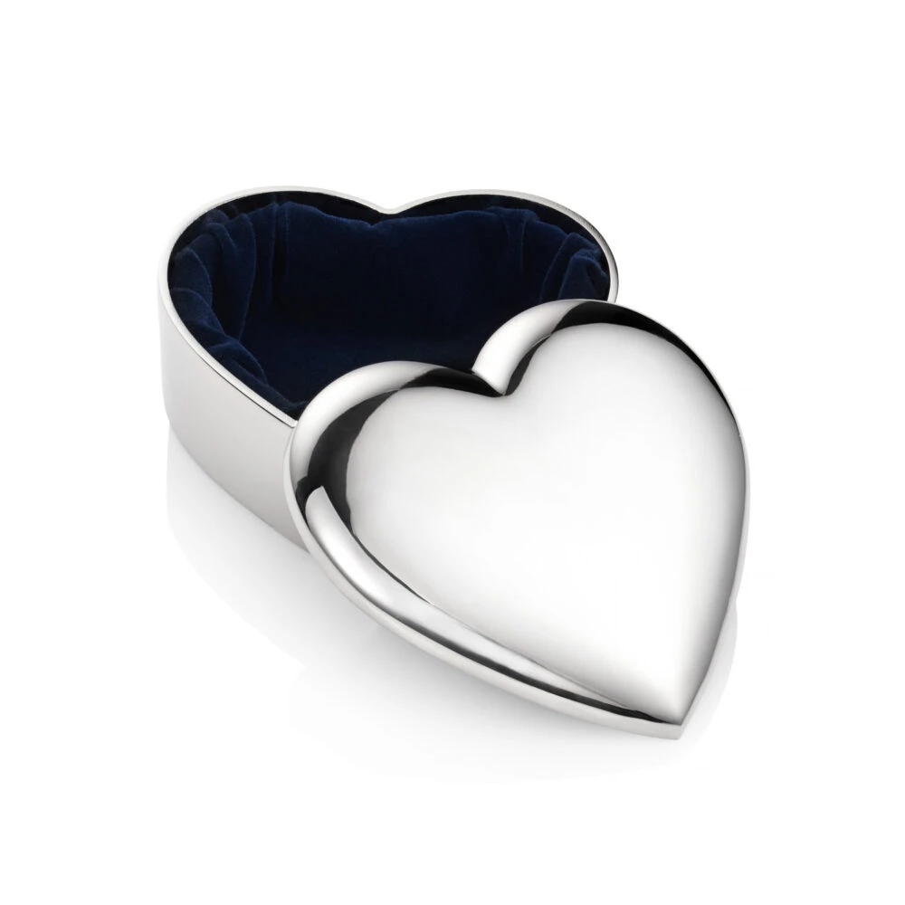 Handwriting Silver Heart Trinket Box 3 Handwriting Silver Heart Trinket Box