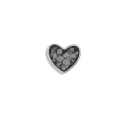 Small Heart Memorial Ashes Element For Glass Locket -Inscripture Small Heart 2000x2000px Black Ashes Element Ashes Locket Ashes Jewellery