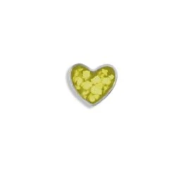 Small Heart Memorial Ashes Element For Glass Locket -Inscripture Small Heart 2000x2000px Yellow Ashes Element Ashes Locket Ashes Jewellery