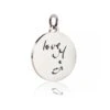 Circle Disc Handwriting Charm 2 Circle Disc Handwriting Charm -Inscripture Steel Silver Circle Charm 71130 1000x1000 1