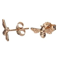 Bee Stud Earrings (Silver/Rose Gold/Gold)
