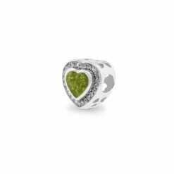 Memorial Ashes Charm Bead 25 Memorial Ashes Charm Bead -Inscripture ew cb 406 sswg green Ashes Charm Bead Ashes Jewellery 1000x1000 1
