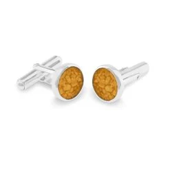 Mens Classic Round Memorial Ashes Cufflinks -Inscripture ew cl 605 sswg orange Ashes Cufflinks Ashes Jewellery 1000x1000 1