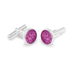 Mens Classic Round Memorial Ashes Cufflinks -Inscripture ew cl 605 sswg pink Ashes Cufflinks Ashes Jewellery 1000x1000 1