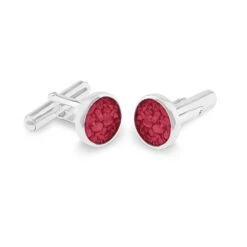 Mens Classic Round Memorial Ashes Cufflinks -Inscripture ew cl 605 sswg red Ashes Cufflinks Ashes Jewellery 1000x1000 1