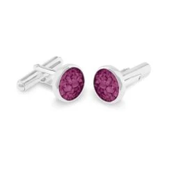 Mens Classic Round Memorial Ashes Cufflinks -Inscripture ew cl 605 sswg violet Ashes Cufflinks Ashes Jewellery 1000x1000 1